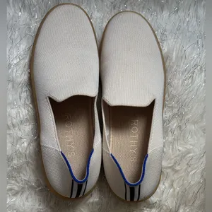 Rothy's Women’s Ivory Beige Slip-On Comfort Flat Sneakers Size W9.5 thumbnail 6