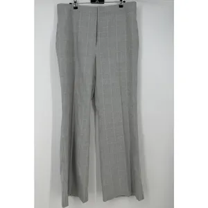 DKNY Wide leg Pants Gray Plaid Womens Size 16 thumbnail 3