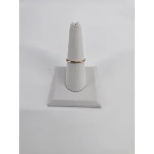 Ring Womens Size 7.5 Faux Opal Rhinestone Rose Gold Tone Cocktail EUC thumbnail 3