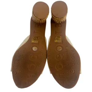 Chocolat Blu Baylee block heel slides sz 8.5 thumbnail 4