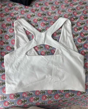 White Lululemon sports bra thumbnail 2