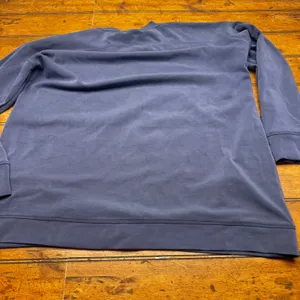 Sage Collective‎ Crewneck Sweatshirt Womens XL Blue Slate Oversized Pullover Top thumbnail 4