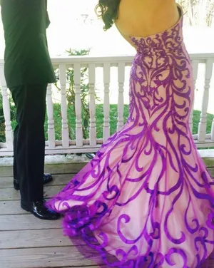 Disney Purple Formal Gown thumbnail 5