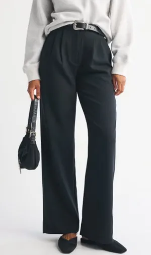 NWT Abercrombie & Fitch Curve Love Sloane Tailored Wide Leg Pants thumbnail 1