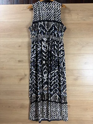 NY Collection Beaded Geometric V-Neck Maxi Dress 2X thumbnail 6