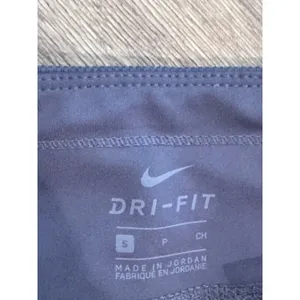Nike Air Dri-Fit Leggings Women's Size small Blue Zipper Pocket‎ Full Length thumbnail 3