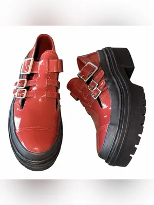 NEW Converse Chuck Taylor All Star platform mary janes in burgundy SZ-5.5 thumbnail 4