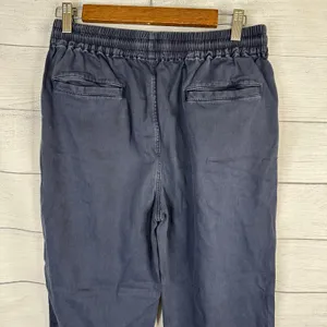 Faherty Women S Navy Essential Travel Pants Pull On Linen Modal Blend Drawstring thumbnail 5