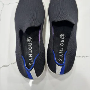 Rothys Sneakers Womens Size 7 Navy Blue Knit Slip On Shoes Loafers Original thumbnail 4