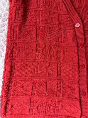 Bedford Fair Vintage 80’s Red Knit Christmas Sweater Vest thumbnail 2