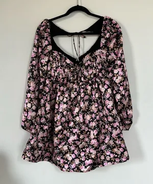 NEW For Love and Lemons Kate Long Sleeve Dress thumbnail 2
