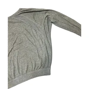 Free People We The Free Santa Clara Thermal Top Olive Green Waffle Knit Medium thumbnail 10