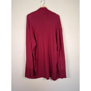 Athleta Pranayama Wrap Cardigan Dark Red XL 882498-12 Open Front Shawl‎ Collar thumbnail 4