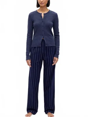 Gap Waffle Cardigan NWT Navy Blue Small thumbnail 5