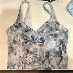Lulu lemon floral print bra top thumbnail 1