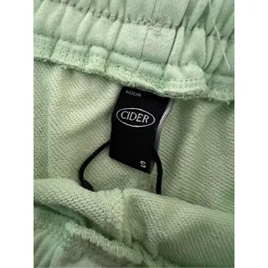 70s inspired drawstring sporty pull on short shorts Pastel Lime Green XS cider thumbnail 5
