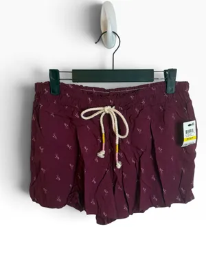 NWT Jenni Intimated Burgundy Flamingo Sleep Shorts thumbnail 2