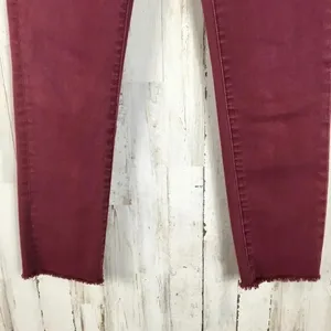 American Eagle AE Jegging Crop Jeans Denim Red 2 v6x thumbnail 4