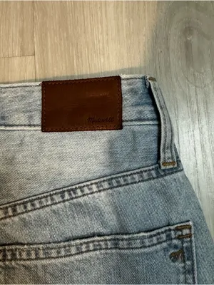 Madewell curvy perfect vintage straight jeans Light Wash NWOT size 26 thumbnail 6