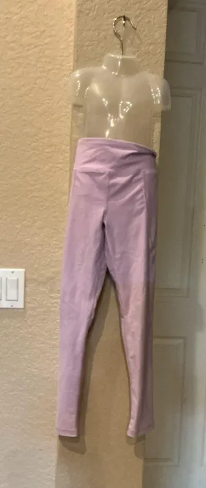 Girls Old Navy Active PowerSoft High-Rise Tie Waist Leggings Light Purple M thumbnail 1