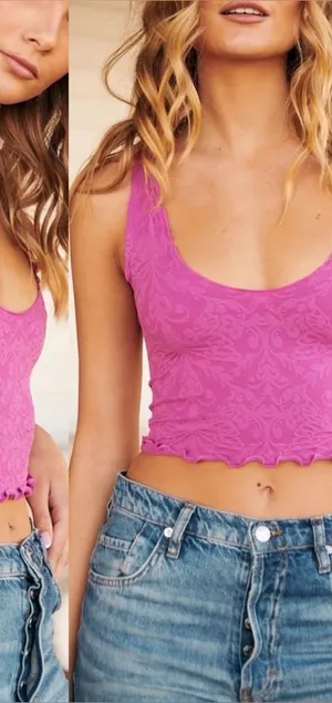 NWT Intimately Free People Dahlia Mauve Here For You Cami Size M/L thumbnail 1