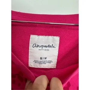Aeropostale Sweater Womens Medium Leopard‎ Print Pink Pullover Boatneck thumbnail 7