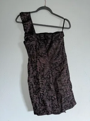Revolve Jacquard Cocktail Dress Black thumbnail 7