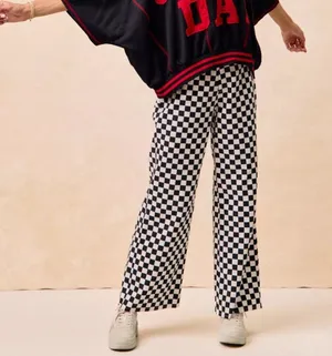 BiBi Gameday Theme Checkered Printed‎ Pants Size XL thumbnail 1