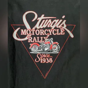 Vintage 90s Sturgis motorcycle biker logo long sleeve t-shirt, size large thumbnail 7