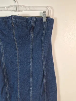 Forever 21 Denim Strapless Dress thumbnail 2