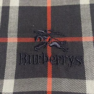 Burberry Navy Plaid Handkerchief thumbnail 2