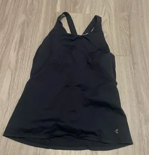 Black Athletic Racerback Tank Top thumbnail 1