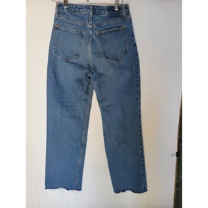 Abercrombie & Fitch The 90s Relaxed High Rise Distressed Straight Denim 28 thumbnail 8
