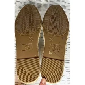 Time and Tru Womens White Perforated Espadrille Slip On Flats Size 9 Round Toe‎ thumbnail 7