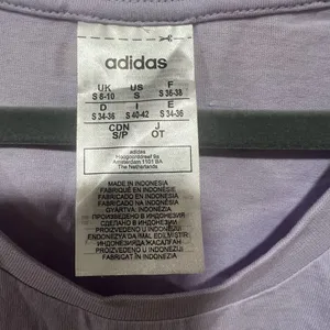 Adidas Women’s Purple and Gold Tee thumbnail 5