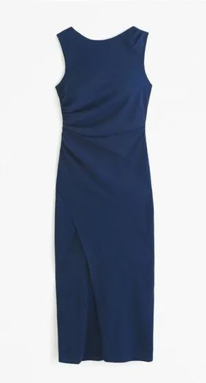 Abercrombie Elegant Navy Blue Sleeveless Dress thumbnail 1