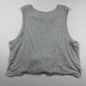 Lululemon Turn to Tie Tank Women’s Size 10 Light Gray Pima Cotton Cropped Tank thumbnail 2