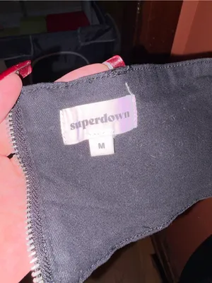 Superdown studded cropped halter top thumbnail 5