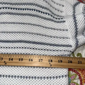 Chaps by Ralph Lauren women's size XL Blue and White Striped Sweater long sleeve thumbnail 5