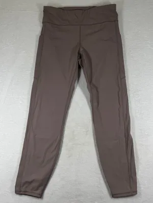 Vuori Daily Legging VW429 Marsala Mauve High Rise Pocket Yoga Pants Size L‎ thumbnail 1