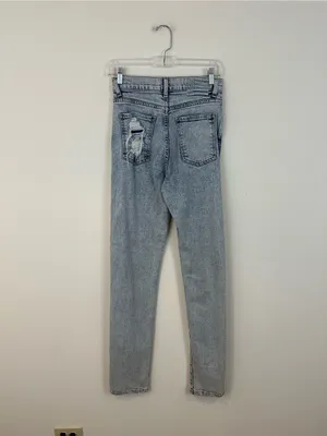 Revice Denim Acid Wash Light Wash High-Rise Women’s Jeans Size 26 Women's thumbnail 4