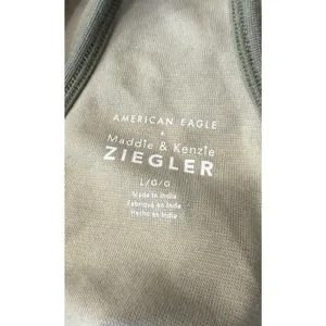 American Eagle Maddie Kenzie Ziegler Mini Dress Green Racerback Womens Large thumbnail 7