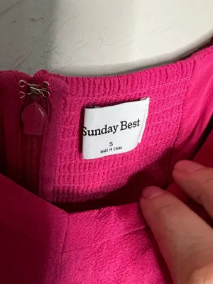 Sunday‎ Best Aritzia Halle Pink Babydoll Romantic Lined Mini Dress thumbnail 6