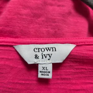 Crown & Ivy Pink Bell Sleeve Top thumbnail 8