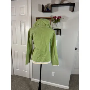 Pendleton Womens Lime Green Full Zip Hoodie Sweatshirt Size M Cotton Blend thumbnail 2