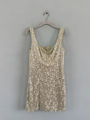 NWT Dress The Population Moxie Lemongrass Multi Sequin Yellow Mini‎ Dress thumbnail 4