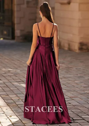 Stacees Prom Dress Red Size 4 thumbnail 2