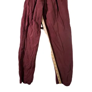 Free People Womens Paperbag Jogger Pants Burgundy‎ Drawstring Cotton XS Boho thumbnail 9