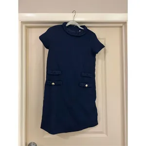 NEW Tweed Mini Crew Neck Career Elegant Dress S thumbnail 3