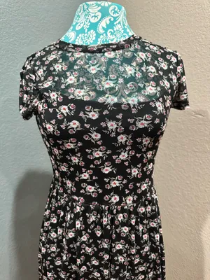 Vintage 90’s styled midi dress floral fall Medium thumbnail 2